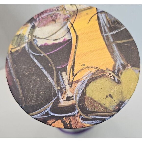 Decorative Empty Wine Gift Box With Lid & Handle 13" Tall Party Concepts 4.5" Wi - Picture 2 of 7